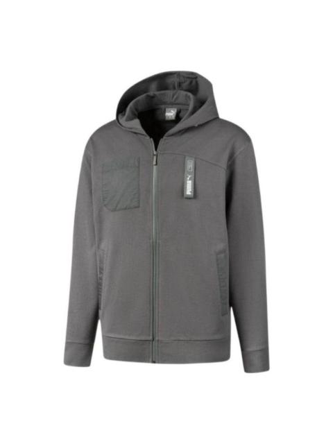 PUMA Nu-tility Logo Jacket 'Grey' 582699-44
