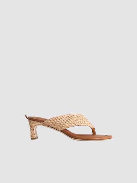 Dasha Heel Natural Raffia