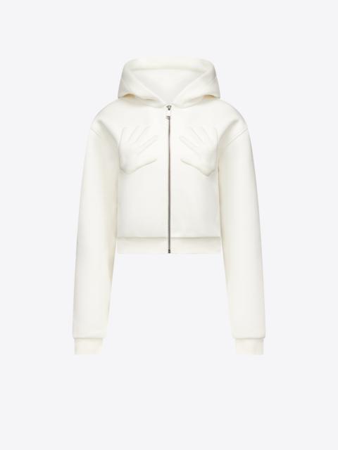 EMBOSSED HANDPRINT HOODIE