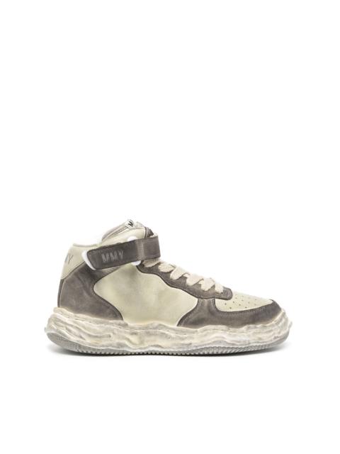 Wayne Brushed suede high-top sneakers