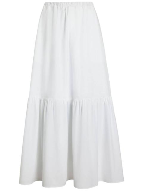 ruffled maxi skirt