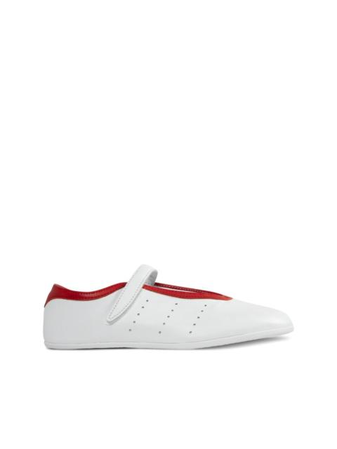 Stan smith leather strap ballet flats