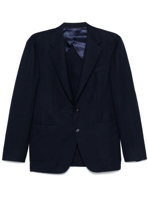 fitted fine knit blazer