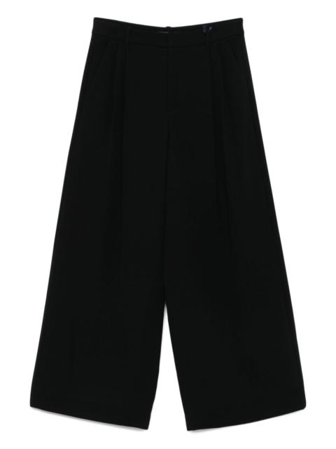 high-waisted trousers