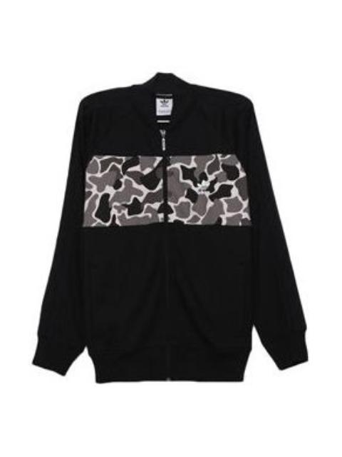 adidas originals Graphics Cb Tt Camouflage Splicing Jacket Black DN8035