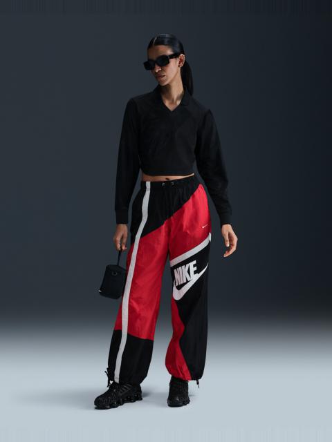 Nike Sportswear Women's Mid-Rise Loose Woven Open-Hem Pants