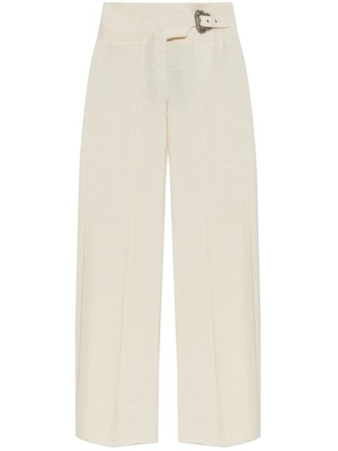 baroque buckle trousers