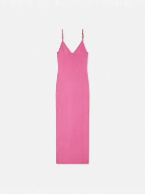 Safety Pin Knit Slip Midi Dress