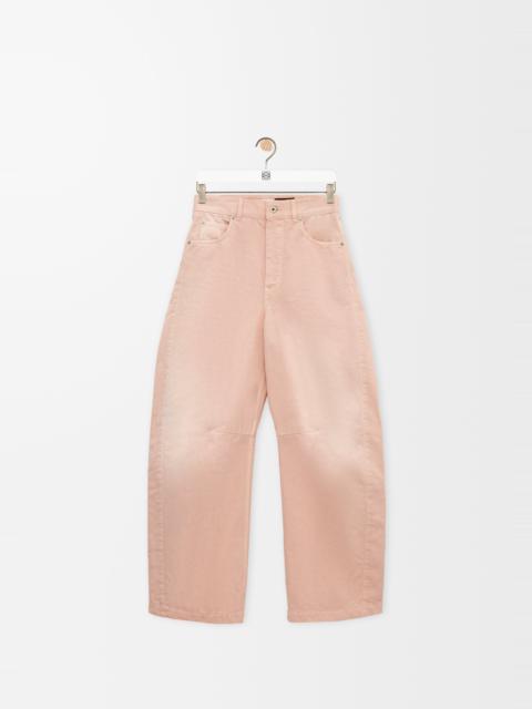Barrel trousers in cotton