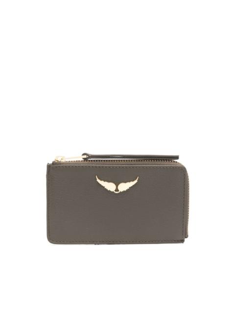 ZV Card logo-plaque leather cardholder