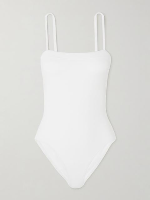 Les Essentiels Aquarelle swimsuit White