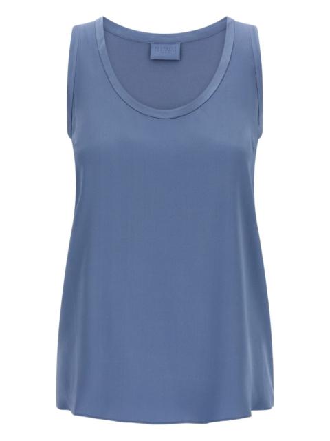 sleeveless satin top