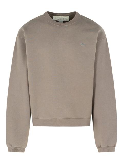 crew-neck cotton sweatshirt