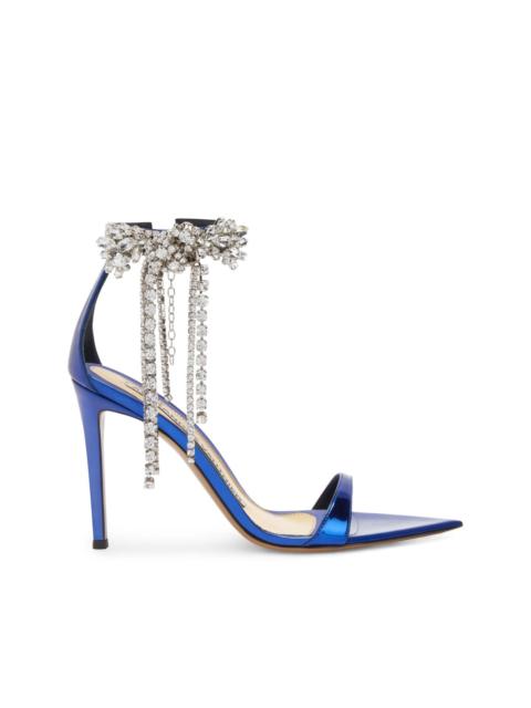 105mm rhinestone-embellished sandals