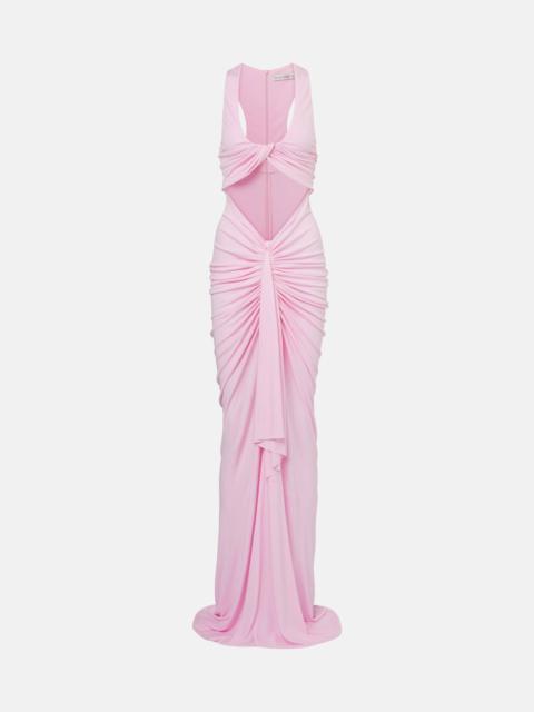 Vivenda draped jersey maxi dress