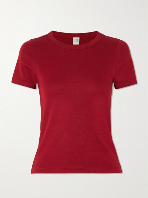 Car Ribbed Organic Cotton-jersey T-shirt