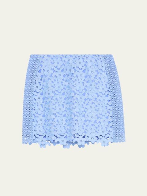 Laura Floral & Geometric Lace Mini Skirt