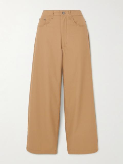 Massive Organic Cotton-twill Wide-leg Pants
