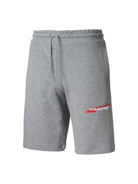 PUMA Club Shorts 'Grey White Red' 597479-03