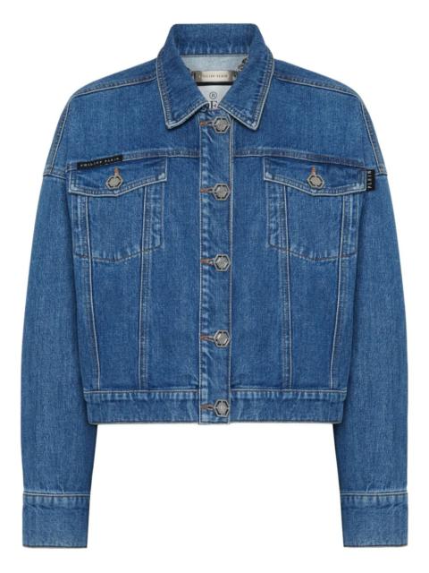 Crystal Fringes denim jacket