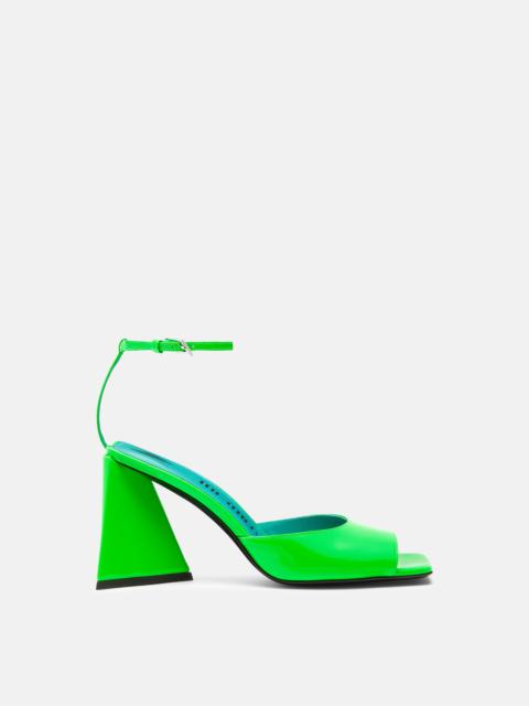 ''PIPER'' FLUO EMERALD SANDAL