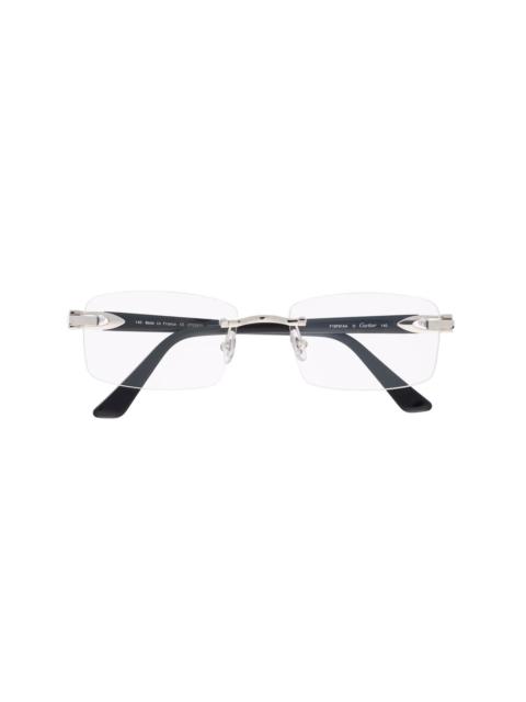 rectangular-frame glasses