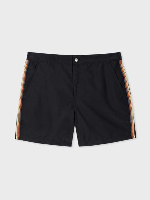 Recycled-Polyester 'Signature Stripe' Swim Shorts