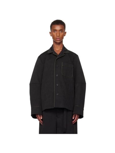 Black Faux-Suede Jacket