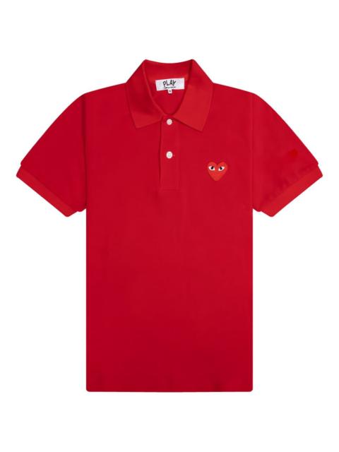 heart-emblem polo top