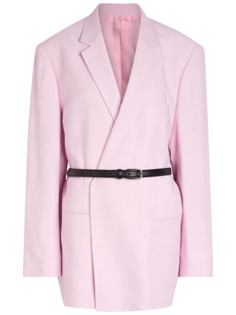 Armarium Rea Belted Slubbed Woven Blazer