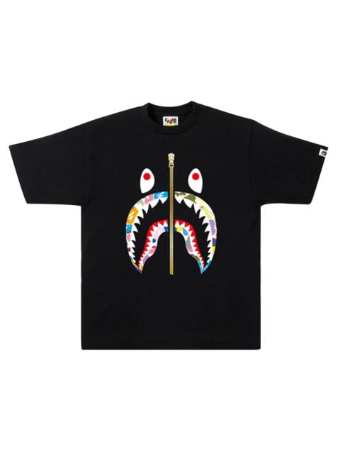 BAPE Multi Camo Shark T-Shirt 'Black'