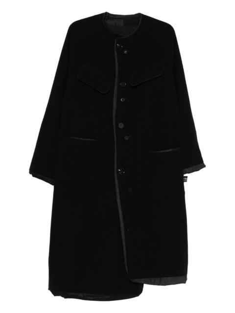 buttoned-trimmed coat