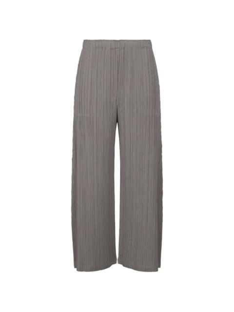 pleated wide-leg trousers