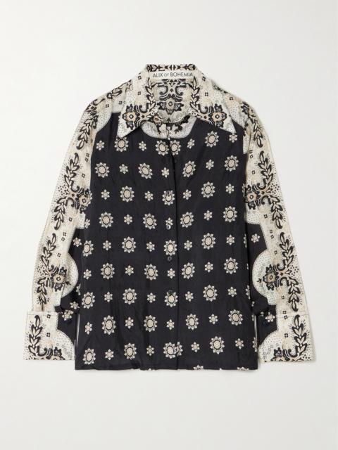 Dana Bronco Printed Silk Shirt