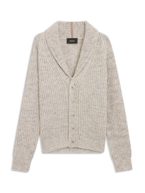 KNITTED CARDIGAN IN CASHMERE AND WOOL