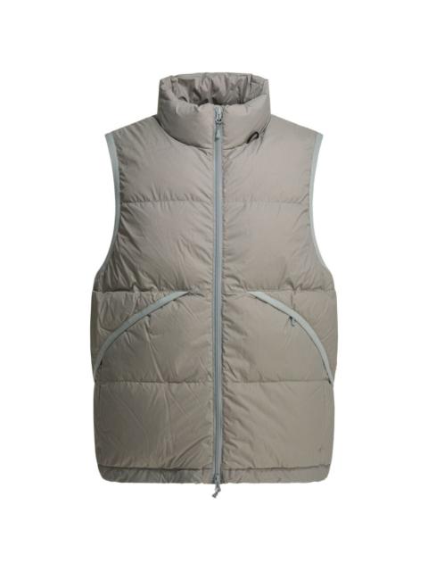 zip-up padded gilet