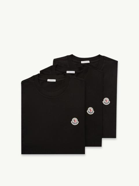 Logo Patch Cotton T-Shirt (Pack of Three)