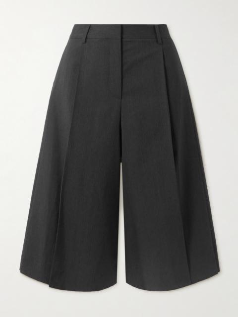 Stefens Pleated Wool Culottes
