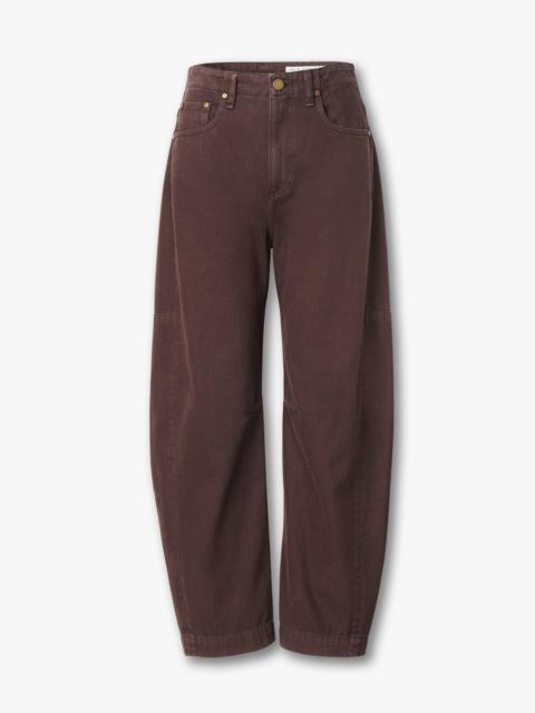 Charlie Barrel Jeans
Lightweight Rigid in Espresso