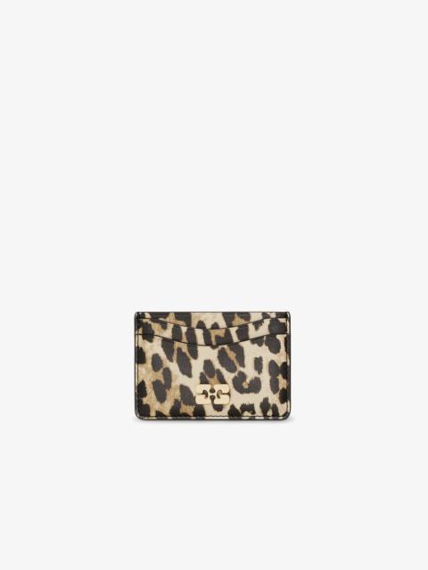 LEOPARD PRINTED BOU CARD HOLDER