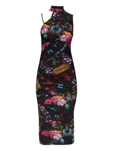 floral-print midi dress