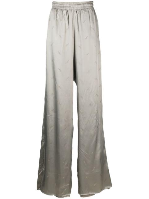 gradient wide-leg trousers