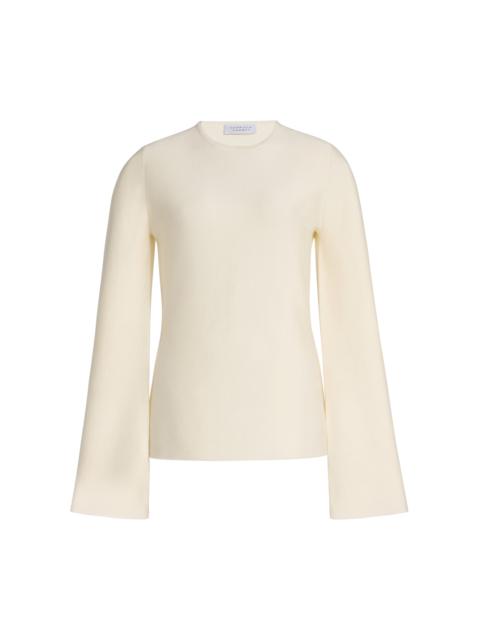 Mason Wool-Cashmere Top ivory