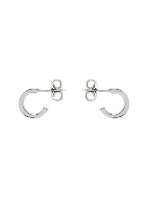 Numeric Minimal Signature Hoop Earrings