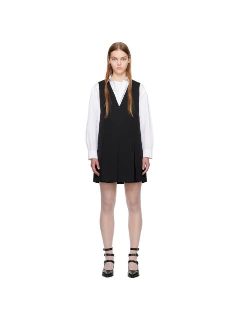 Black V-Neck Minidress