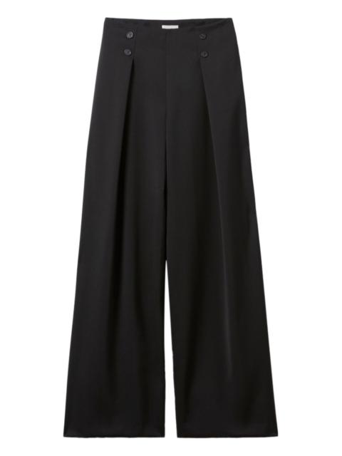 button-detail trousers