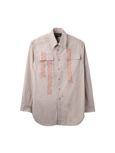 Edward Cuming Typewriter Work Shirt Brown