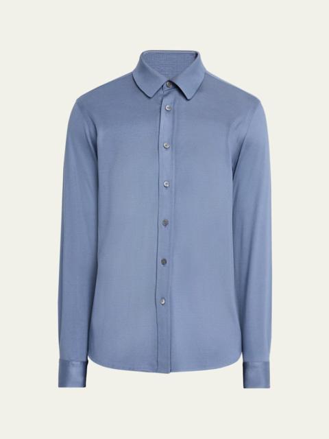 Men's Silk Pique Sport Shirt