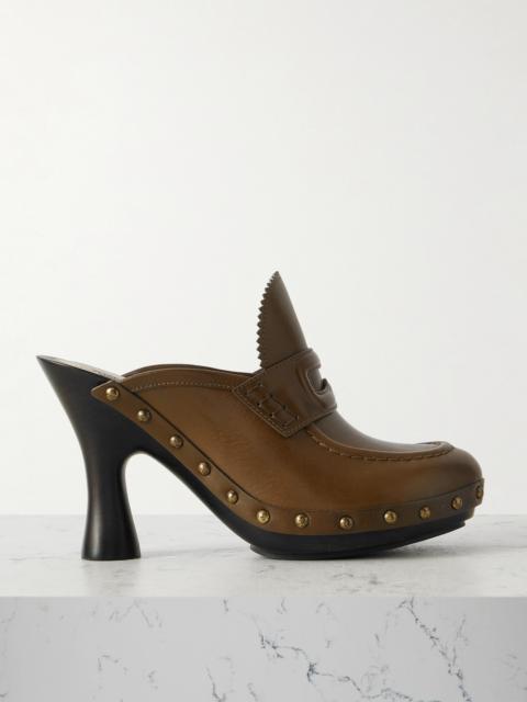 Studded Leather Mules
