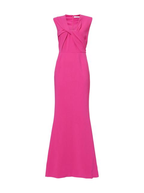 Cady Draped Woven Maxi Dress